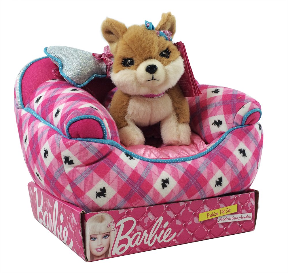 Barbie Fashion Pet Lacey with Bed - Adorable Doll Pet Accessory for Girls, Perfect for Pretend Play & Collectors (Pink Pet Bed Included) - Great for Birthday Gifts & Role-Playing Scenes