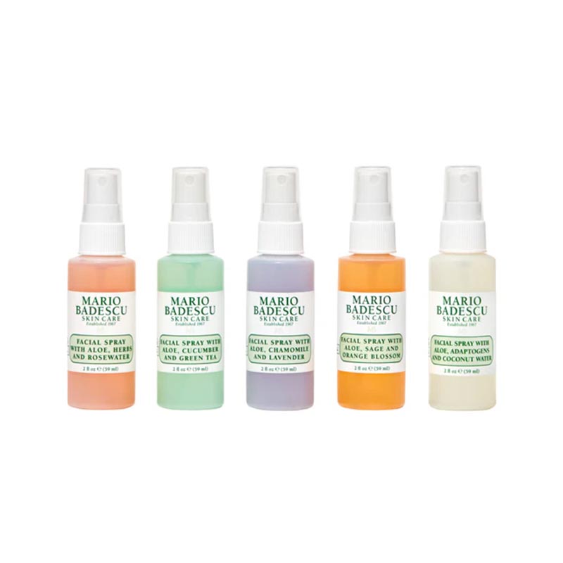 Mario Badescu Mini Facial Spray Gift Set - Hydrating & Refreshing Face Mist for Dry Skin - Perfect for Travel, Gym & On-the-Go Skincare