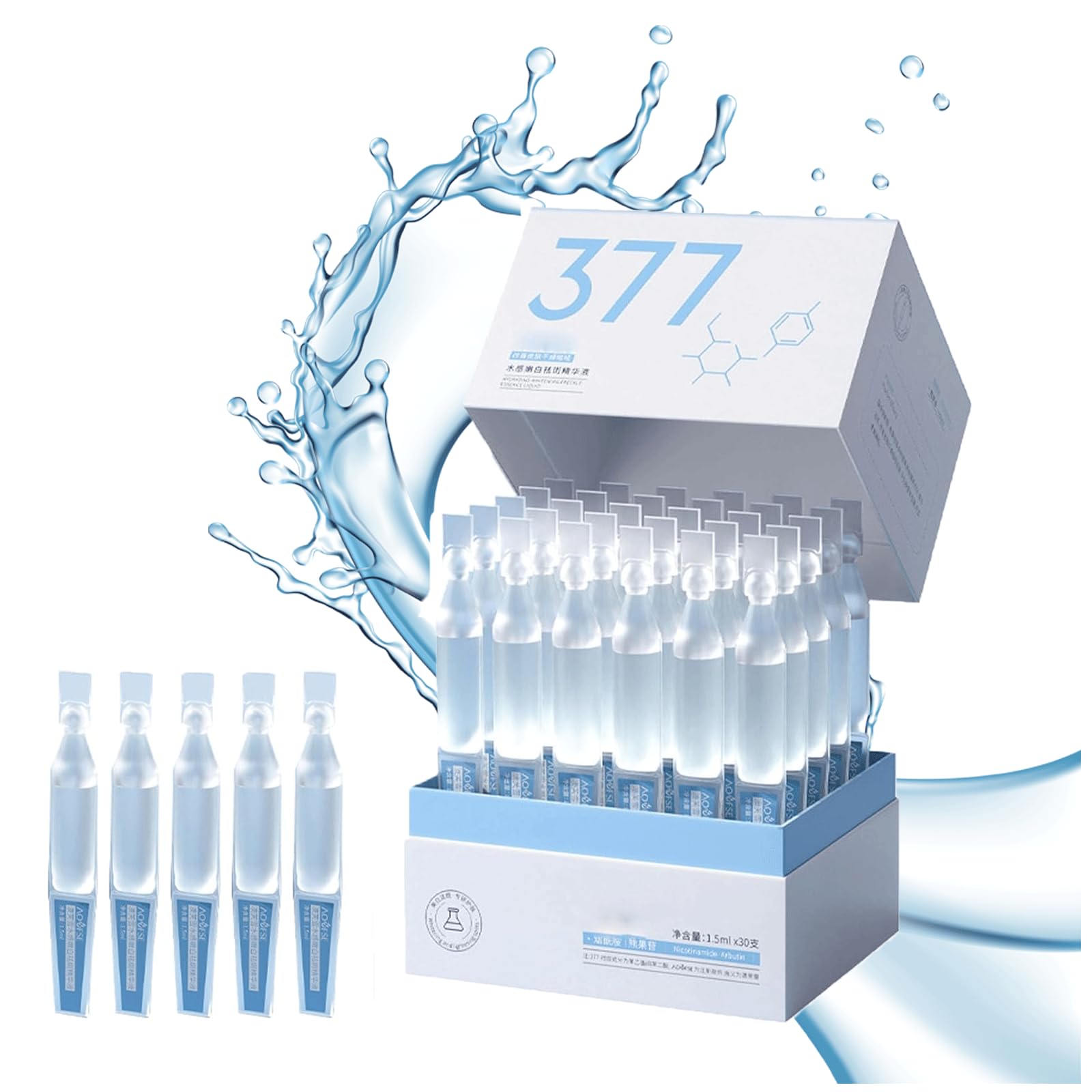 Turmskin Hyaluronic Acid Serum 3% - Ultra Hydrating Face Serum for Glass Skin, 30 Pack - Hydration Boost for Dry, Sensitive & All Skin Types | Day & Night Moisturizing Treatment for Face & Neck