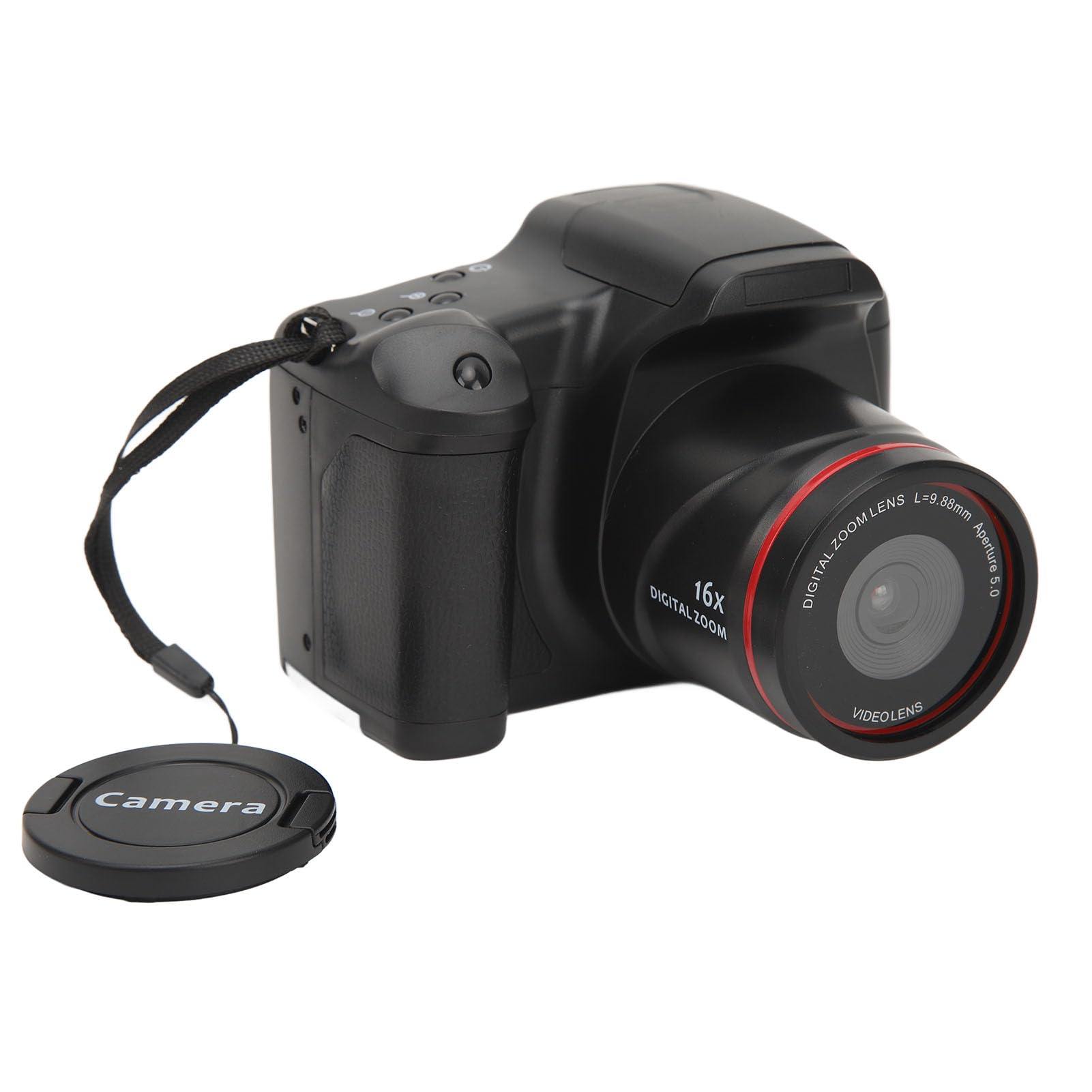 16MP Digital Camera with Anti-Shake for Vlogging - Compact ABS Body, Perfect for Travel, YouTube & Social Media Content Creation