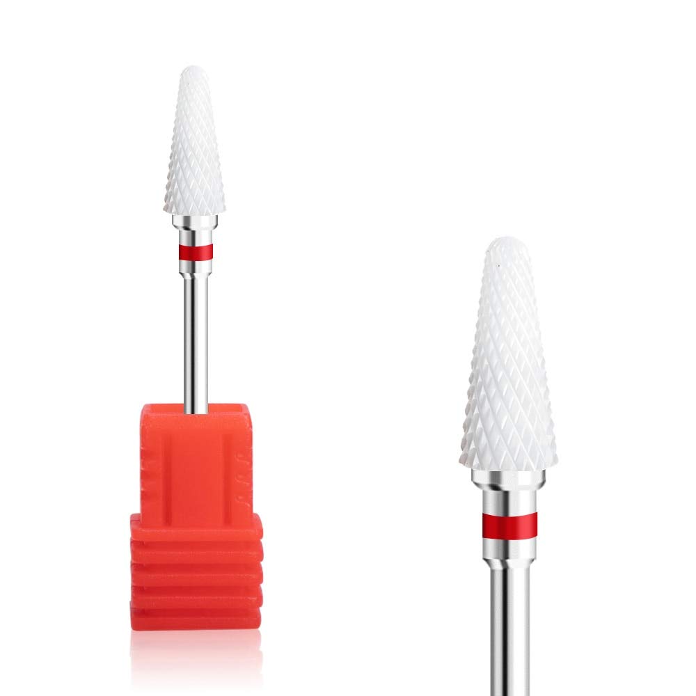 Professional Ceramic Carbide Nail Drill Bits - High Speed Rotary Burr Milling Cutters for Electric Nail Drill Machine | Perfect for Manicure, Pedicure & Nail Art | Salon & Home Use Nail Care Tools
