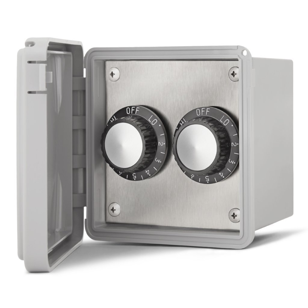 Infratech INF Input Dual Surface Mount Regulator for 120V & 240V Electric Heaters - Weatherproof Cover - Perfect for Indoor & Outdoor Heating Solutions