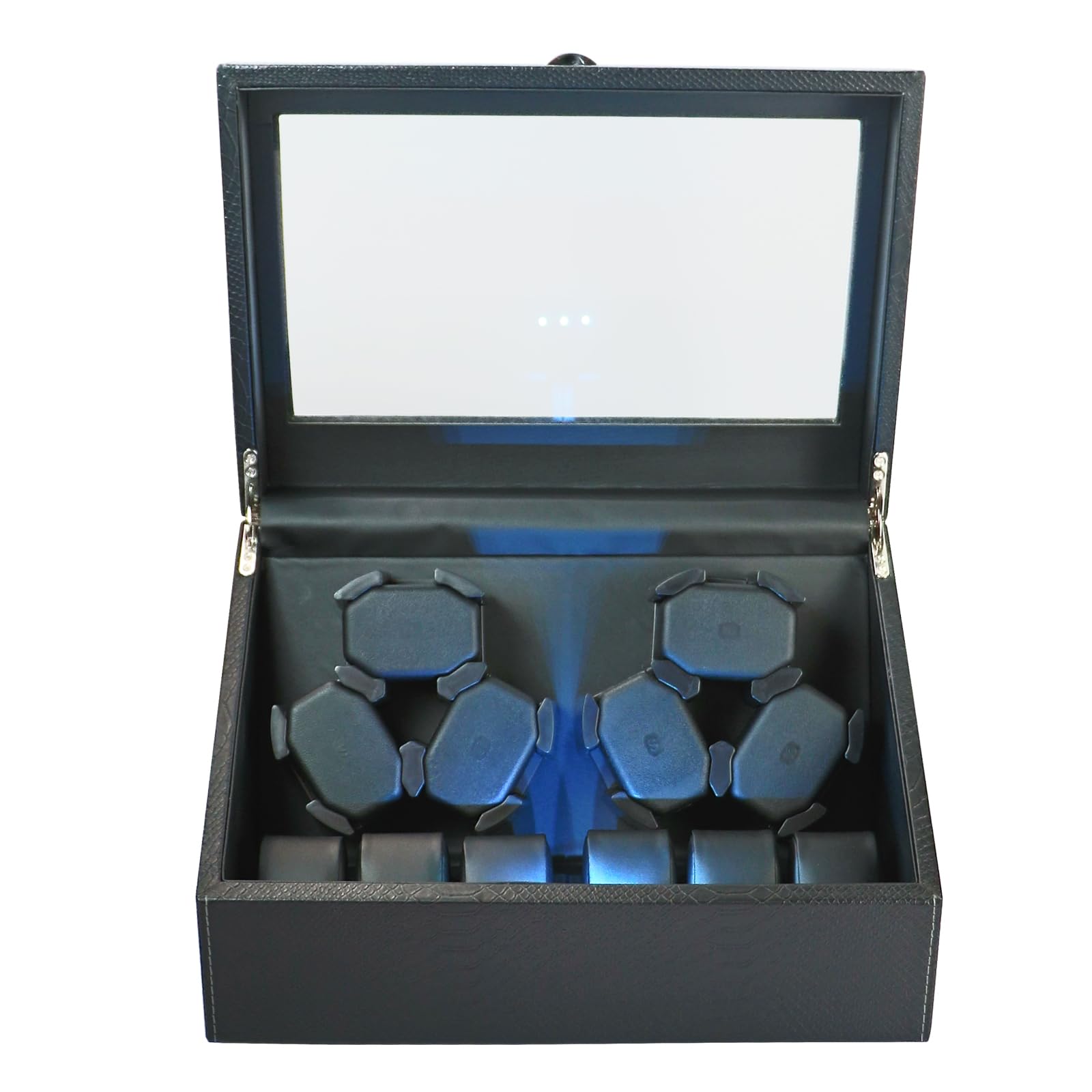 Premium Automatic Watch Winder with Japanese Motor - 6 Watch Storage Box for Rolex, Omega & Luxury Timepieces | Perfect for Travel, Office & Home Display