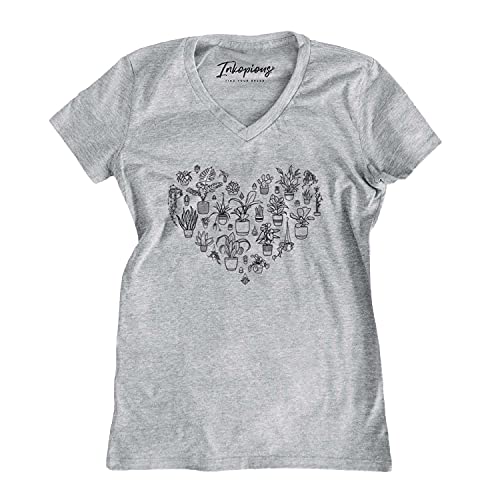 Women's Grey V-neck