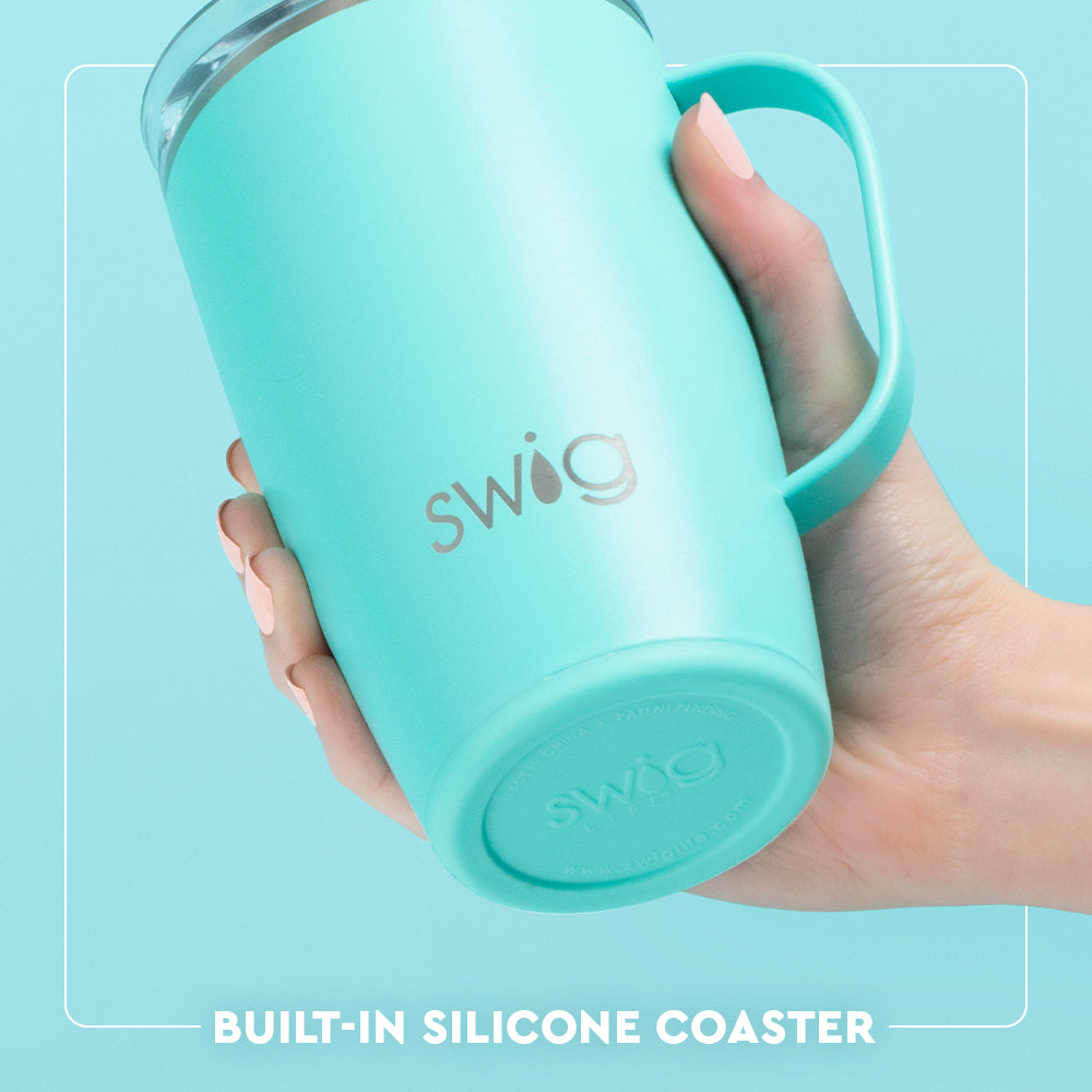Blue Lagoon Insulated Travel Mug 18oz - Leak-Proof Stainless Steel Coffee Tumbler for Hot & Cold Drinks - Perfect for Commuting, Camping & Office Use