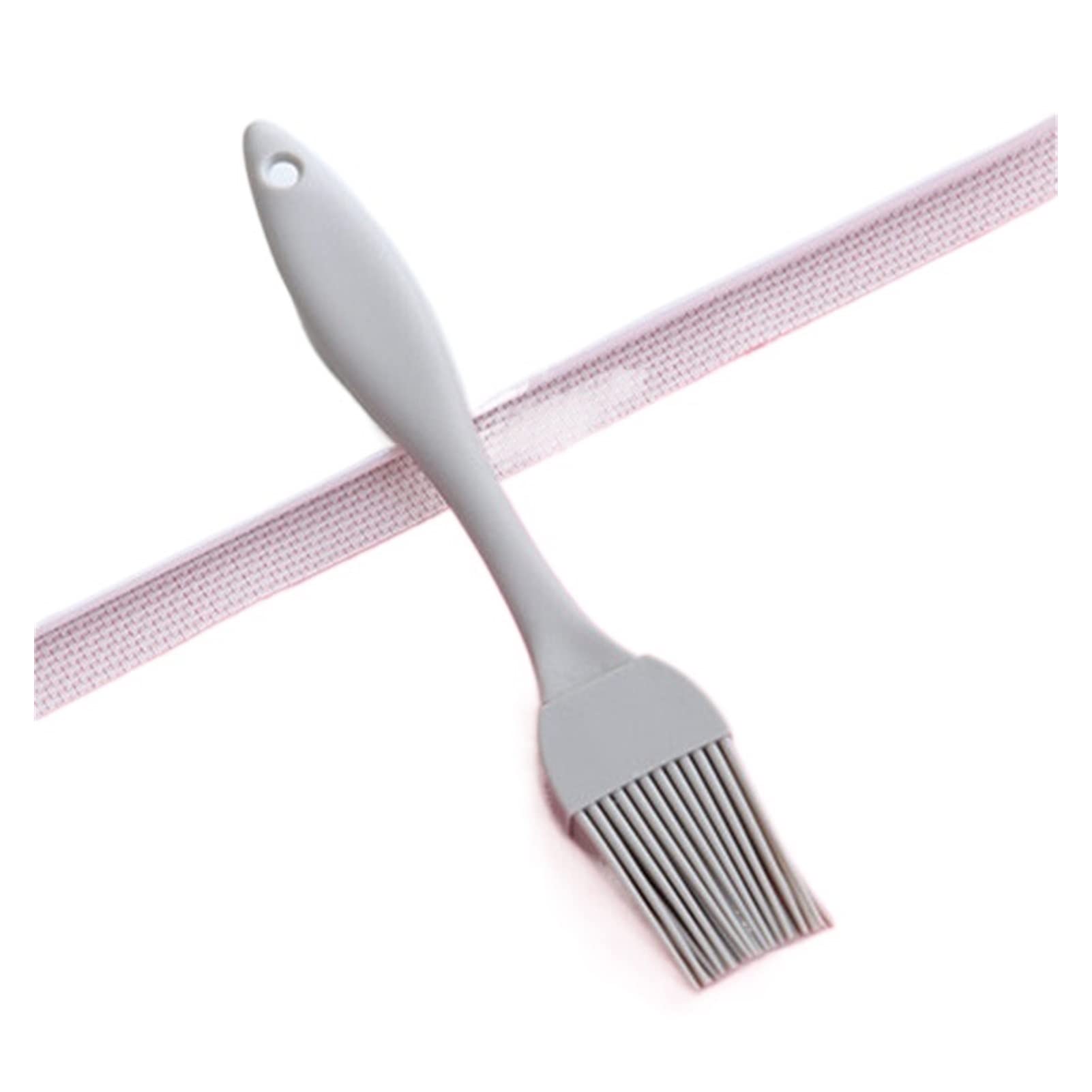 YUNYIN Silicone Oil Brush for BBQ, Grilling, Baking & Pastry - Heat-Resistant Non-Stick Kitchen Tool with Ergonomic Handle - Perfect for Basting Meat, Applying Glaze & Cookie Decorating (Gray)