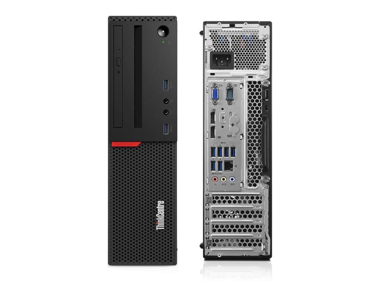 Lenovo ThinkCentre M900 SFF Gaming Desktop PC - Intel Core i7-6700 3.4GHz, NVIDIA GT 1030 2GB, 16GB DDR4 RAM, 256GB SSD + 2TB HDD, WiFi, Bluetooth, DVD-RW, Wireless Keyboard & Mouse, Windows 10 Pro (Renewed) - Perfect for Home Office, Gaming & Multimedia Editing