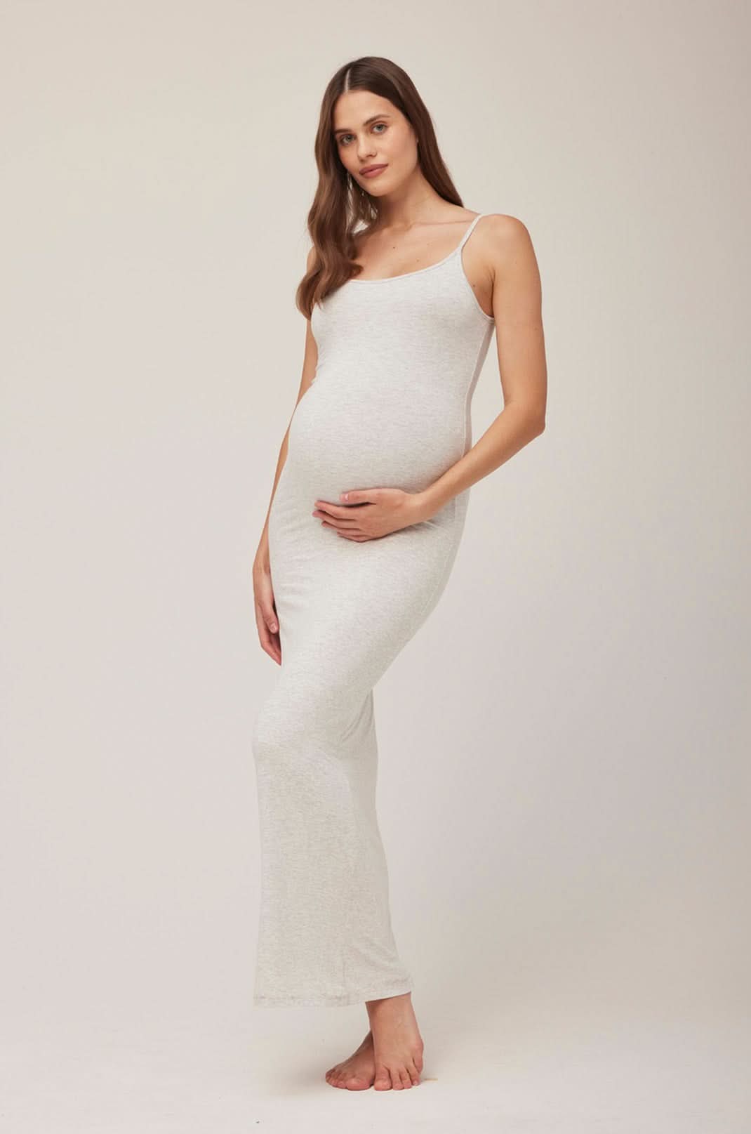 Comfortable Cotton Maternity Dress for Pregnancy - Soft, Breathable & Stretchy - Perfect for Everyday Wear, Baby Showers & Maternity Photos