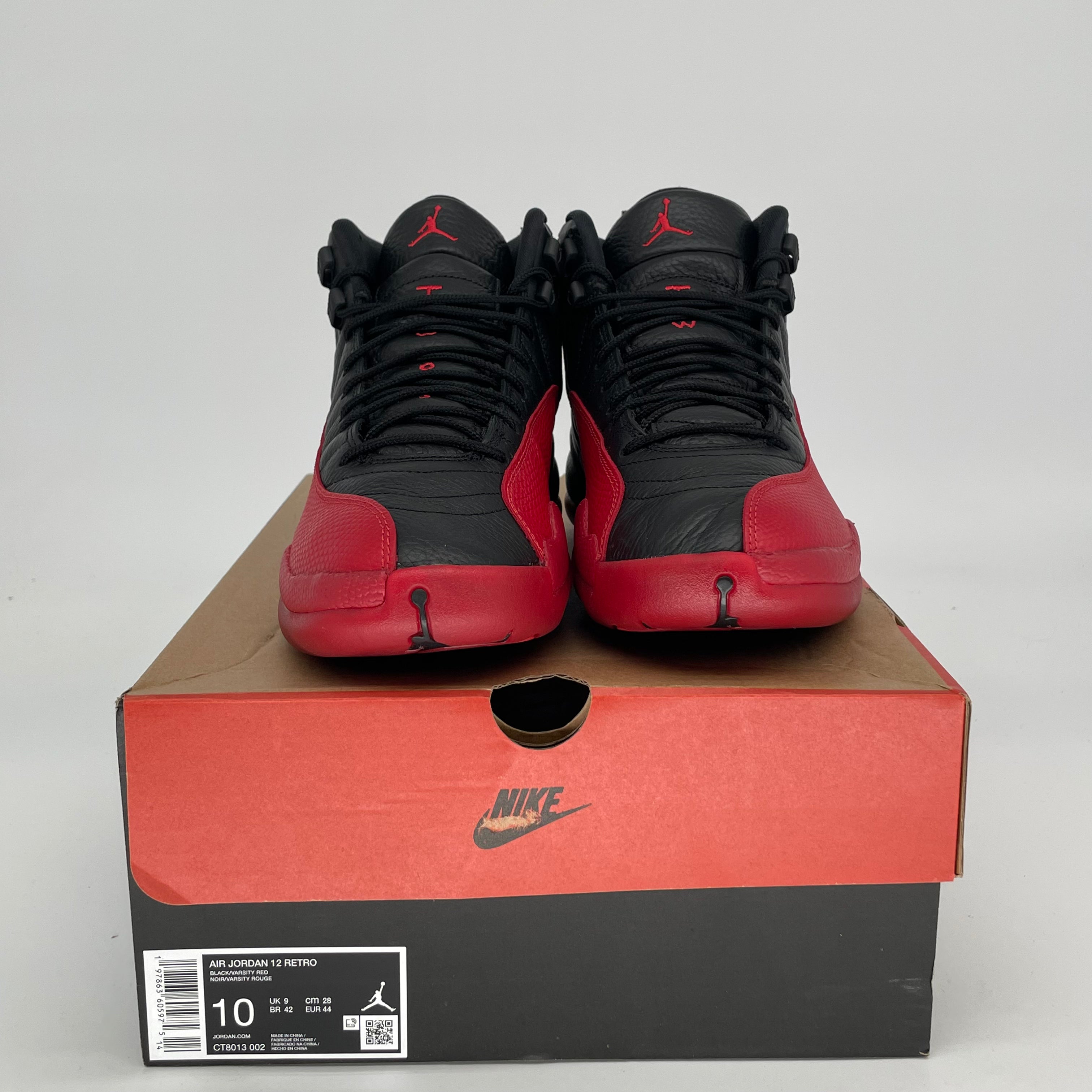 Original Air Jordan 12 Retro 'Flu Game' Basketball Shoes - Men's Size 10/Women's 11.5 (CT8013-002) - Perfect for NBA Games & Streetwear Fashion