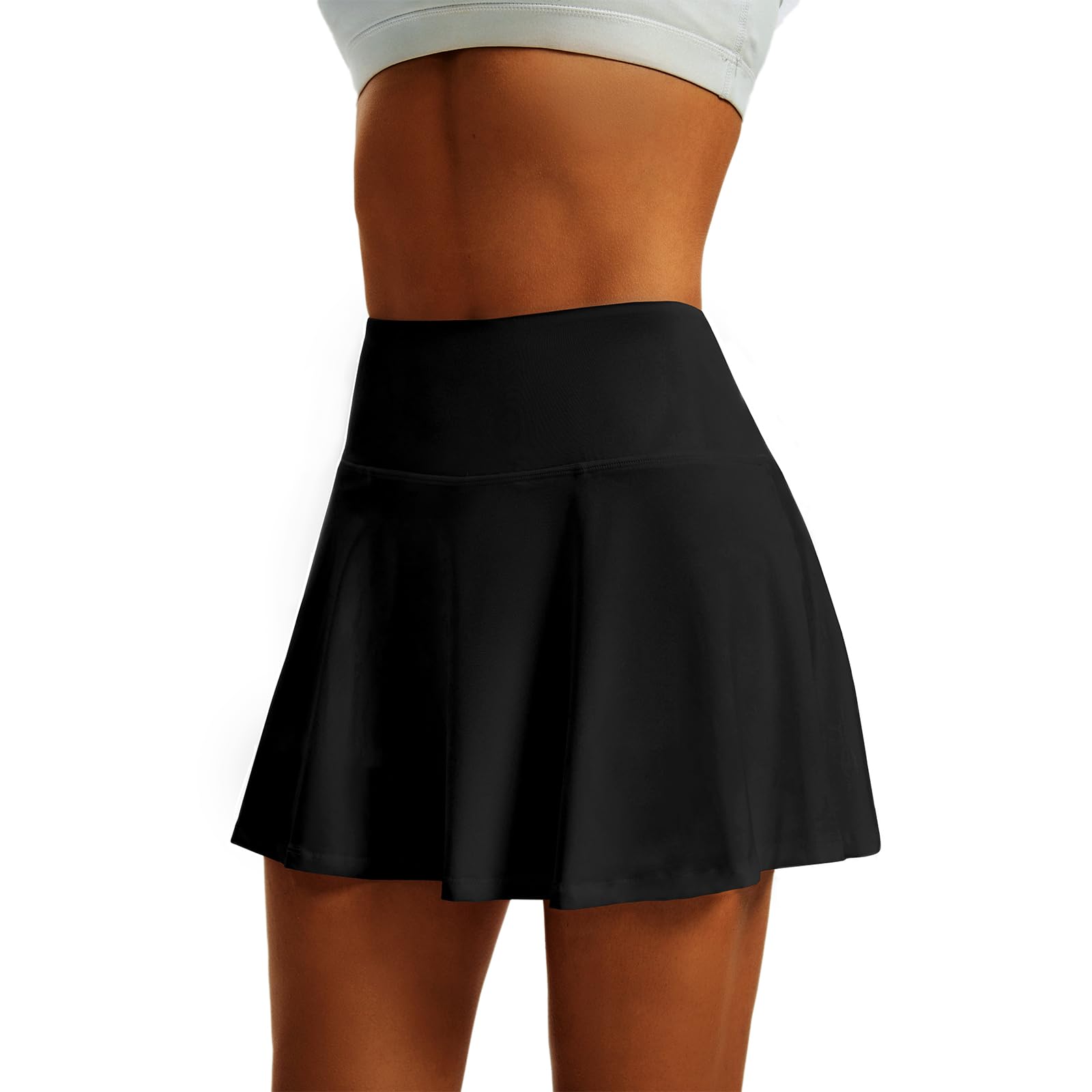 Women's High Waist Pleated Tennis Skirt - Lightweight Athletic Golf Skort with 4 Pockets - Perfect for Tennis, Golf, Running & Casual Wear