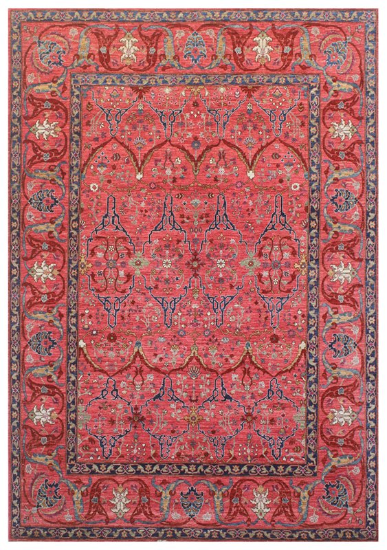 Handwoven Arabesque Traditional Area Rug J63926 - Perfect for Living Room, Bedroom, or Home Decor