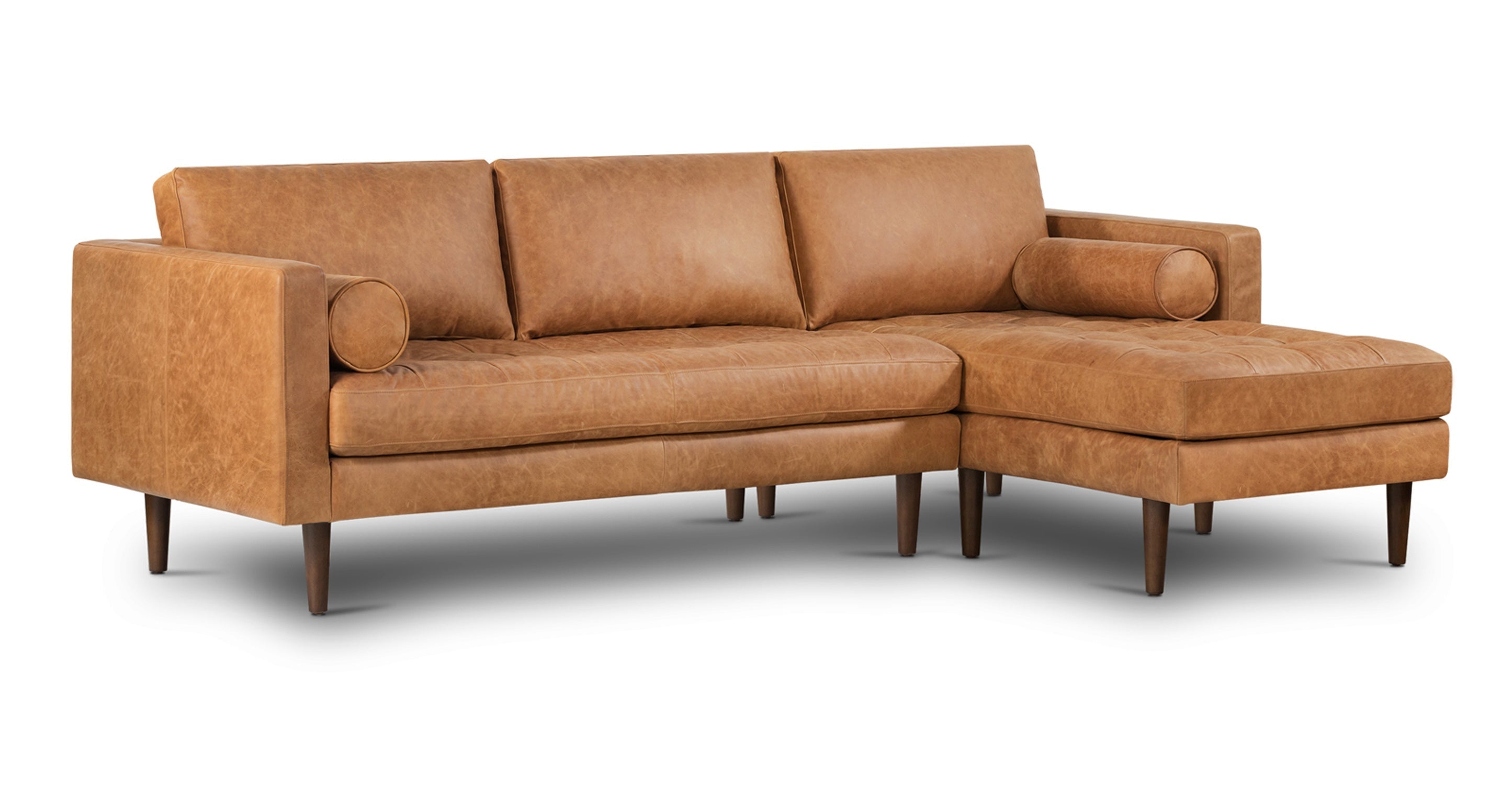 Napa Right Facing Sectional Sofa - Modern L-Shaped Couch for Living Room, Family Room & Home Theater | Comfortable Upholstered Furniture with Premium Fabric