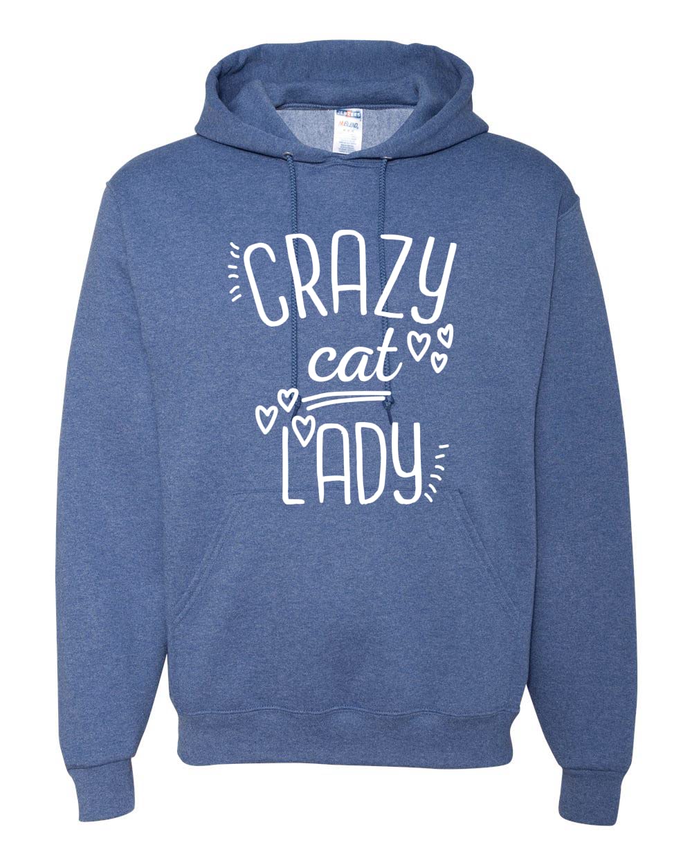 Wild Bobby Crazy Cat Lady Graphic Hoodie - Unisex Pop Culture Sweatshirt for Cat Lovers | Perfect for Casual Wear, Gifts & Fan Merchandise
