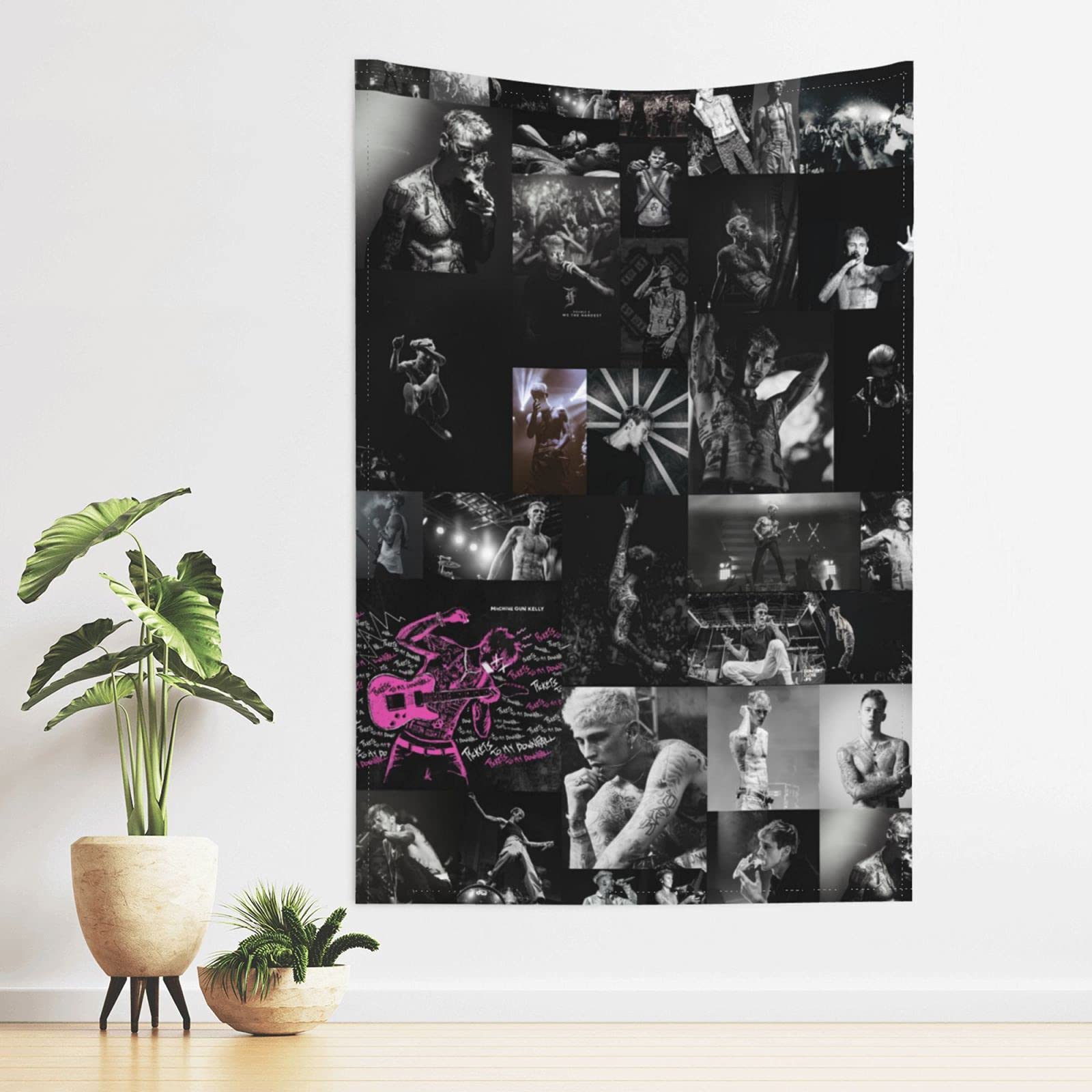 Rap Music Wall Tapestry 60x40 Inch - Hip Hop Decor for Bedroom, Living Room, Dorm & Outdoor Spaces - Perfect for Music Lovers' Home Decor & Party Backdrops