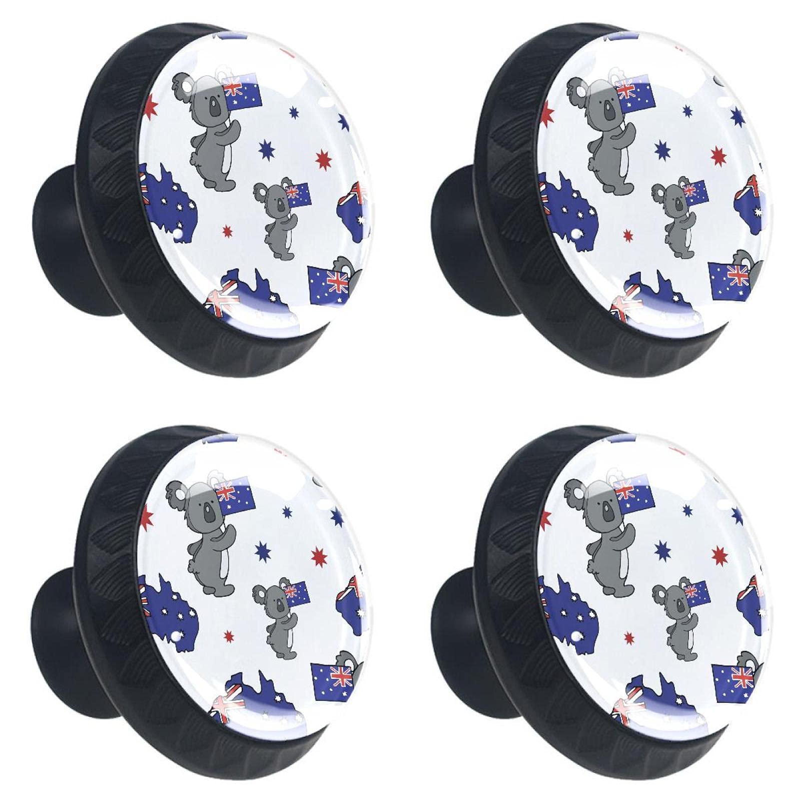 8Pcs British Flag Animal Cabinet Handles & Knobs - Vintage Drawer Pulls for Kitchen, Bathroom & Furniture (Black & Gold) - Perfect for Home Renovation & DIY Projects