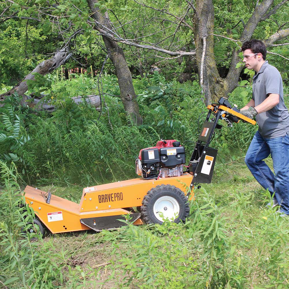 Brave 26-Inch Professional Brush Cutter with Honda GXV390 Engine - Heavy Duty Weed Trimmer for Landscaping, Yard Maintenance & Property Clearing