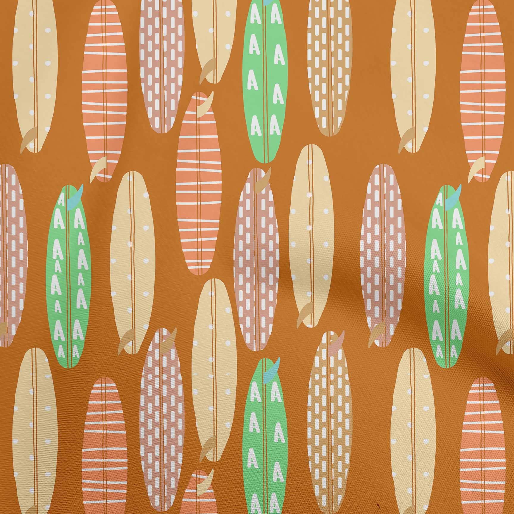 Premium Cotton Silk Blend Orange Floral Print Fabric for Kids - 42 Inch Wide Quilting & Sewing Material by The Yard (8483) - Perfect for DIY Crafts, Baby Clothes & Home Decor Projects