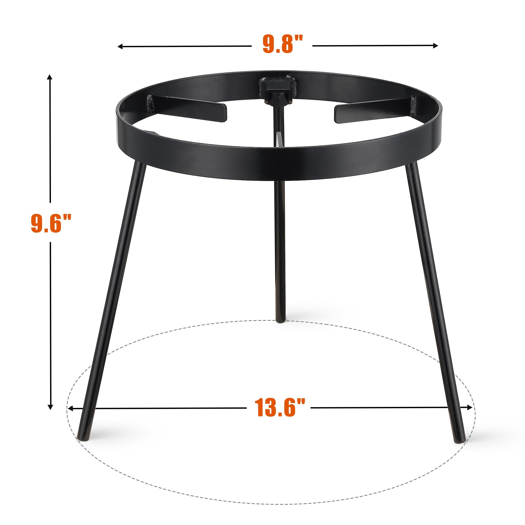 Campfire Tripod for Cooking - Heavy Duty Outdoor Fire Pit Stand with Removable Hooks, High Temperature Resistant Camping Tripod for Dutch Oven, Jetboil, Griddle - Perfect for Backpacking, Camping & Outdoor Cooking Adventures