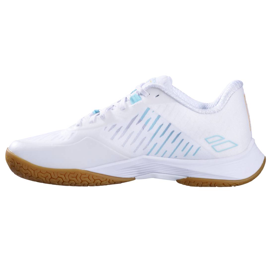Babolat Shadow Tour Women's Indoor Court Shoes - White/Cockatoo - Lightweight Tennis Shoes for Women with Cushioning & Support - Perfect for Indoor Tennis, Badminton & Squash