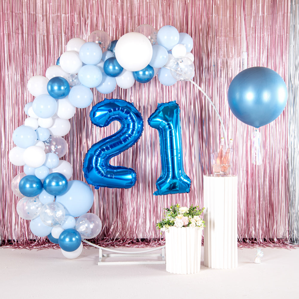 Balloonify Blue Mylar Number 1 Balloon - 40 Inch Large Foil Balloon for Birthday Party Decorations (1 Count Box) - Perfect for Birthday Parties, Baby Showers & Anniversary Celebrations