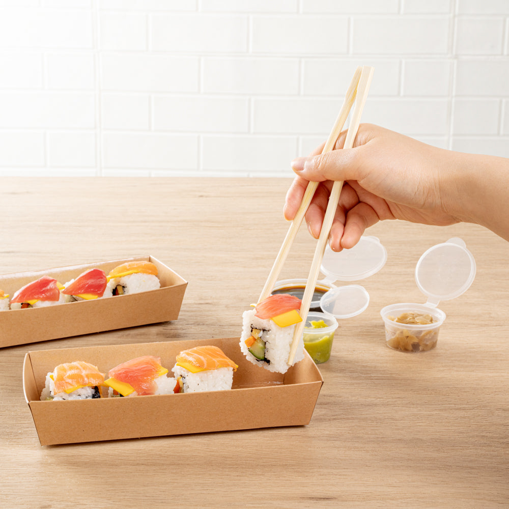 Bambuddha Natural Bamboo Twin Chopsticks with Paper Sleeve - 8.25 Inch, 1000 Count Bulk Box - Eco-Friendly Disposable Utensils for Asian Restaurants, Sushi Bars & Takeout Meals