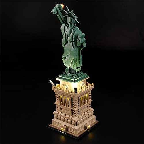 GEAMENT LED Lighting Kit for Statue of Liberty - Compatible with Lego Architecture 21042 Building Set (Model Not Included) - Perfect for Home Decoration, Gift Ideas & Lego Enthusiasts