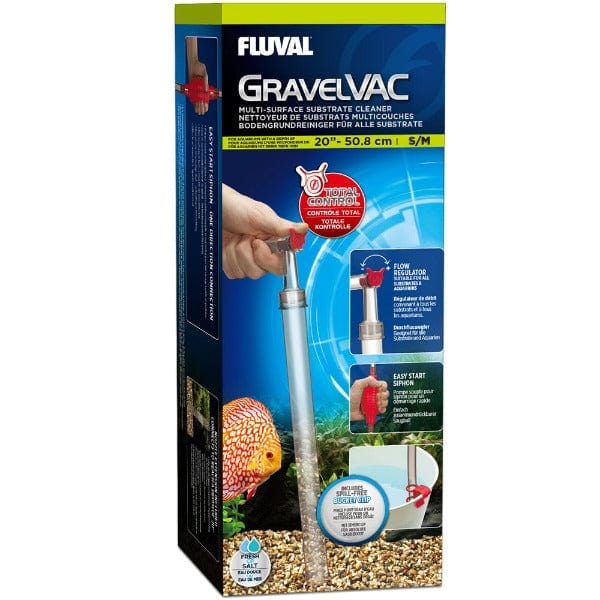 Fluval Gravel Vac Multi Substrate Cleaner - Aquarium Gravel Cleaner for Fish Tank Maintenance, Water Changer & Sand Cleaner - Perfect for Freshwater & Saltwater Tanks