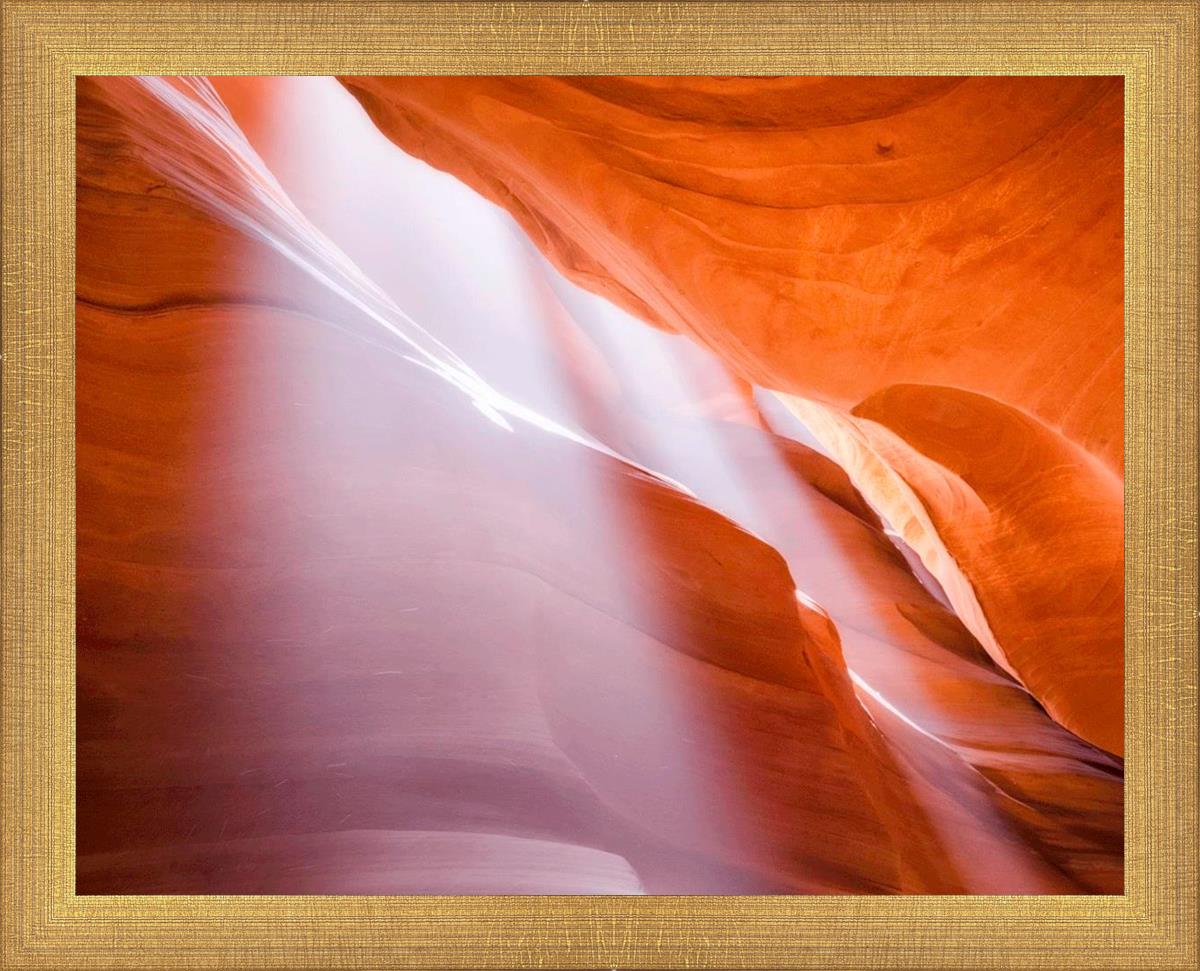 Stunning Antelope Canyon Light Shafts Photography - Natural Sunbeams in Slot Canyon - Perfect for Wall Art, Travel Inspiration & Desert Landscape Decor