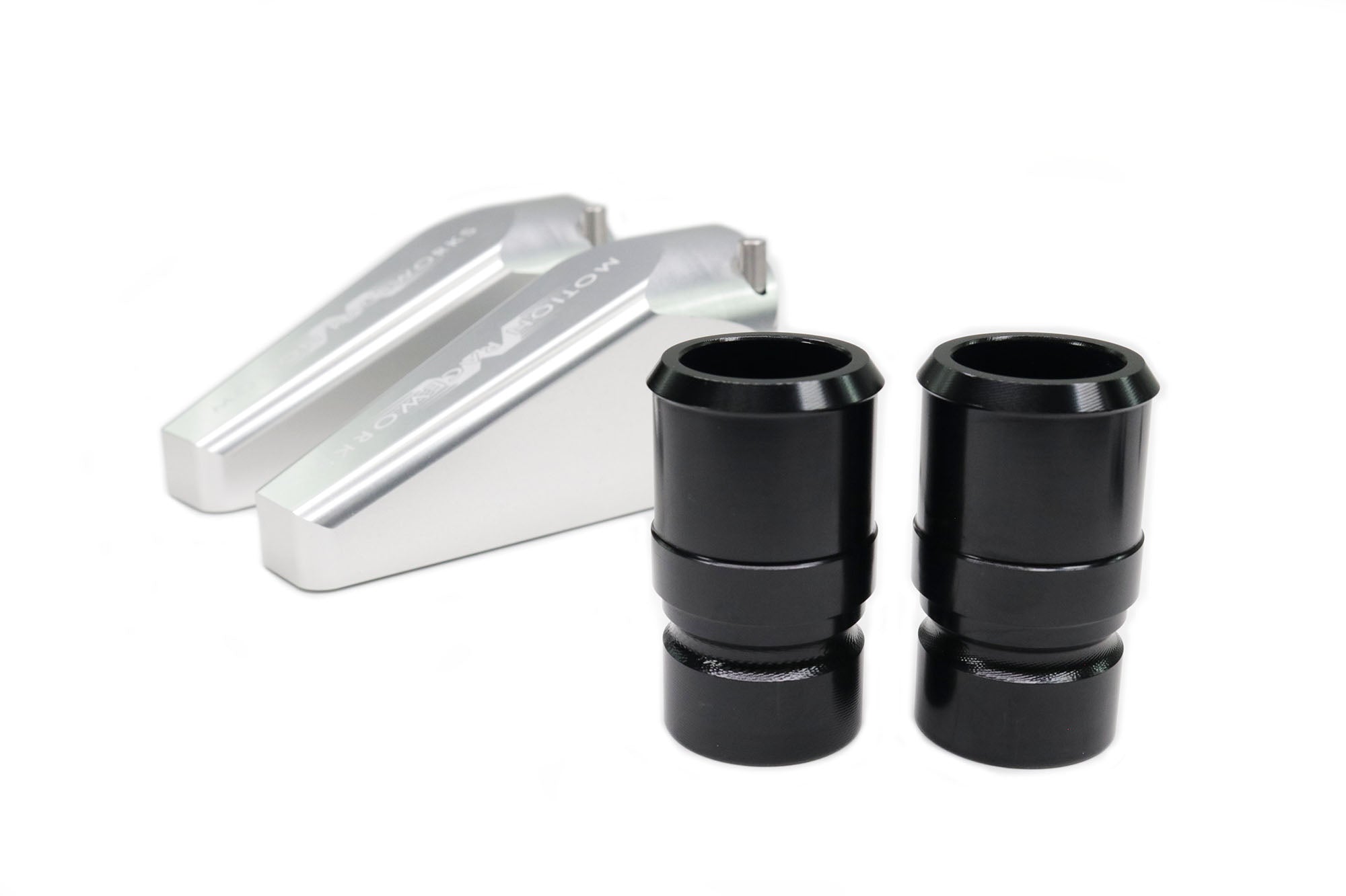 Quick Release Billet Burn Down Breather Fittings - Clear Anodized Aluminum (Pair) | High-Performance Engine Ventilation for Racing & Off-Road Vehicles