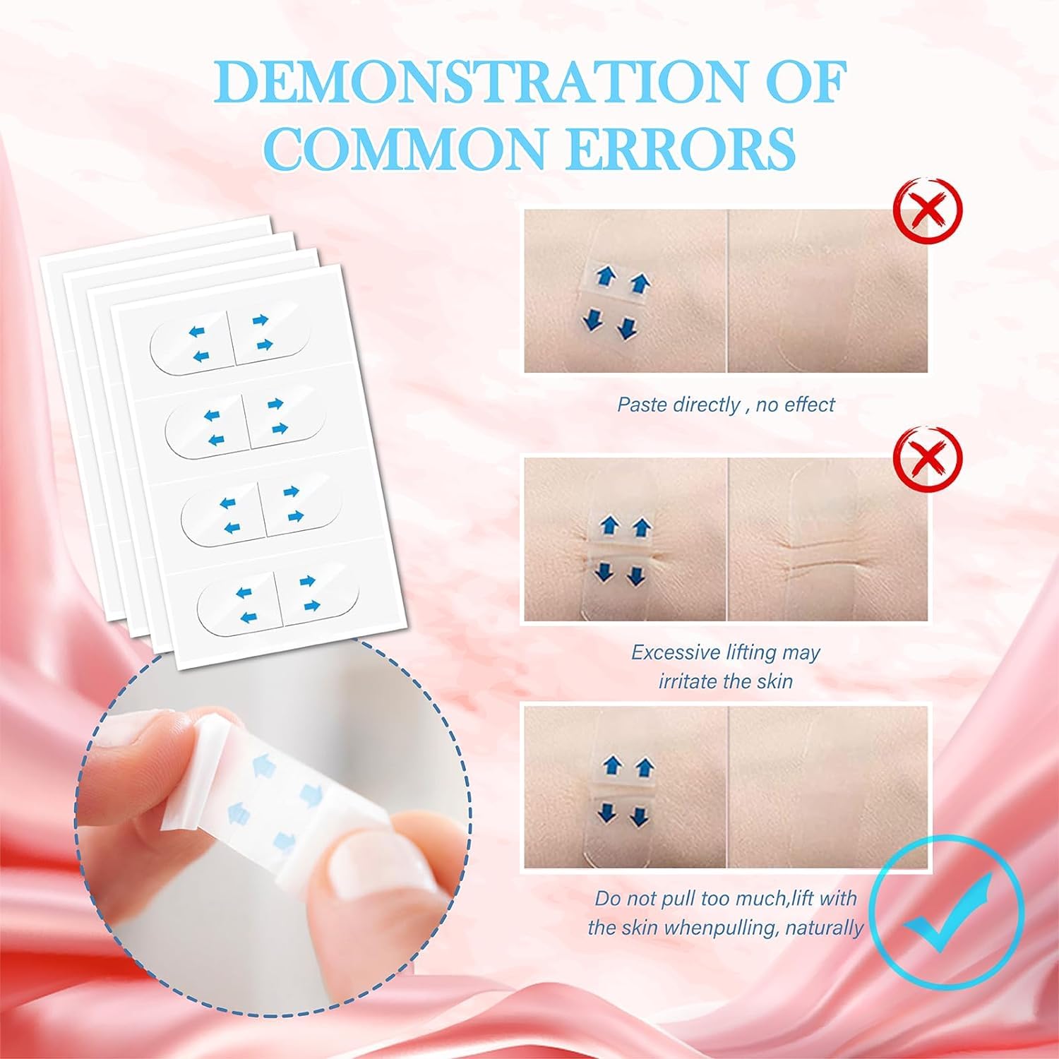 120pcs Invisible Face Lift Tape for Jowls & Double Chin - Instant Lifting for Saggy Skin - Secret Makeup Essential