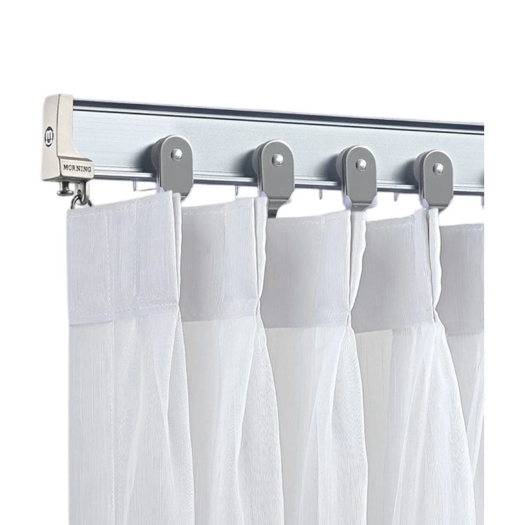 Flexible Curved Curtain Track - Bendable & Adjustable for Bay Windows - Perfect for Living Rooms, Bedrooms & Drapes Installation