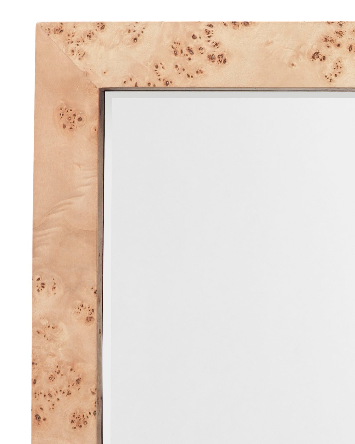 Chandler Rectangle Mirror - Natural Wood Frame, Wall Mounted Bathroom & Bedroom Decor - Perfect for Vanity, Dressing Room, and Home Styling