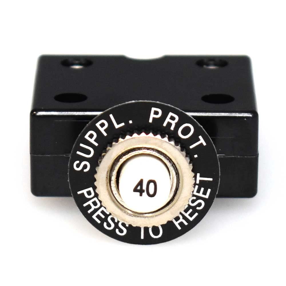 Carling Boat Circuit Breaker 70520 | CLB Press-to-Reset 40A Black | Marine Electrical Protection for Boats & RVs | Waterproof & Durable Safety Switch