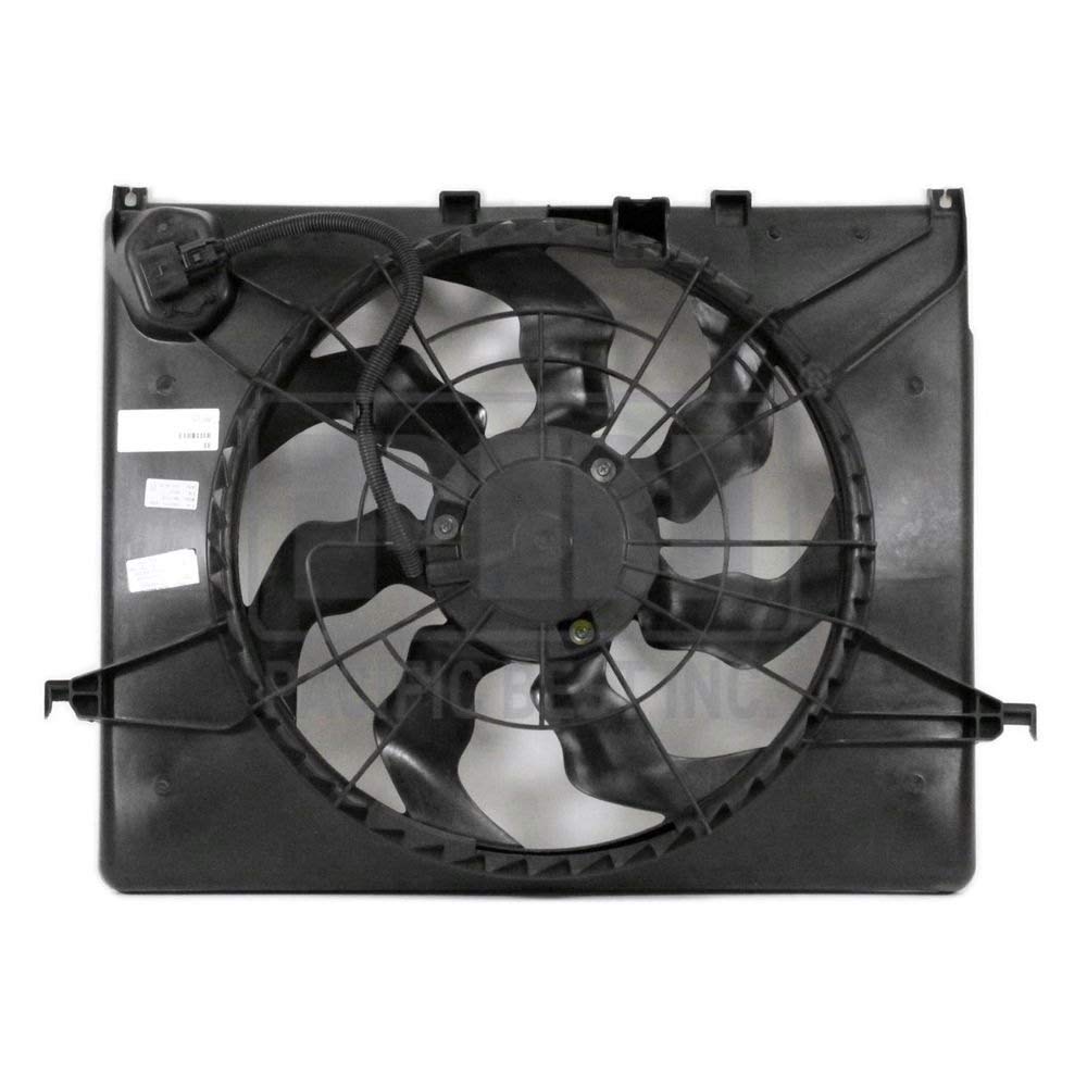 PF41124 - High Performance Dual Radiator and Condenser Fan Assembly for Car Cooling System - Perfect for Automotive Repair & AC Maintenance