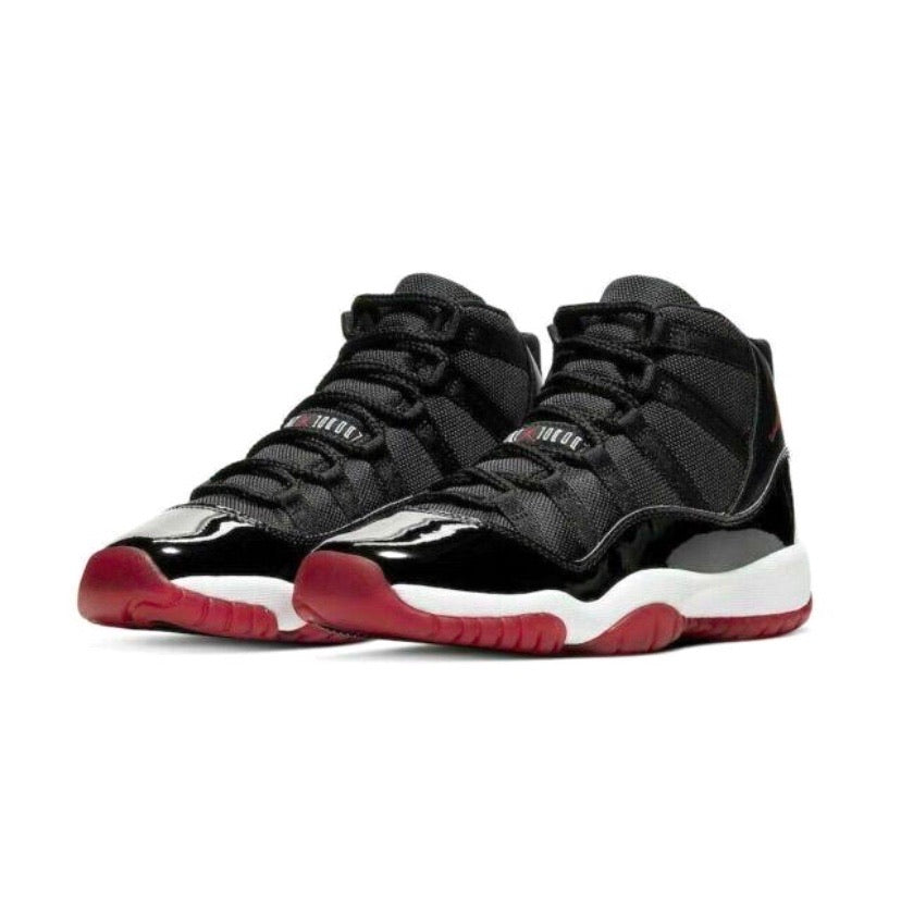Air Jordan 11 Retro GS Bred 2019 - Black, Varsity Red & White Basketball Shoes for Women - Perfect for Playoffs, Streetwear & Sneaker Collection