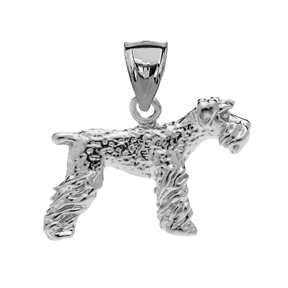 Solid Sterling Silver Lakeland Terrier Charm Pendant Necklace - Handcrafted Dog Lover Jewelry Gift for Women - Perfect for Pet Memorials, Birthdays & Everyday Wear