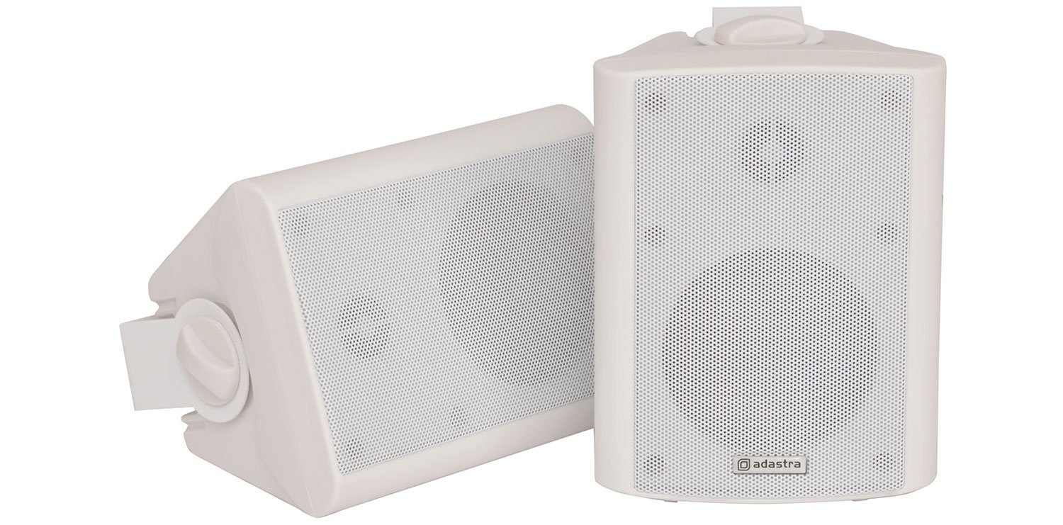 Adastra Premium Stereo Speakers - High Fidelity Wireless Bluetooth Bookshelf Speakers with Rich Bass (White) - Perfect for Home Theater, Gaming & Music Listening