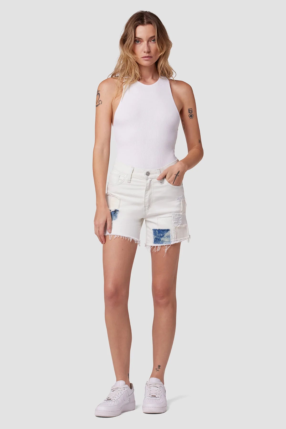 Devon High Rise Boyfriend Shorts for Men - Rip & Repair Denim Jeans | Casual Wear, Street Style & Everyday Comfort