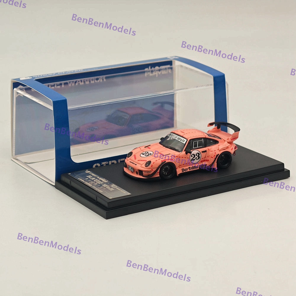 1:64 Scale SW 911 RWB 993 #23 Pink Racing Sports Diecast Model Car - Limited Edition Collectible for Display, Racing Enthusiasts & Car Lovers