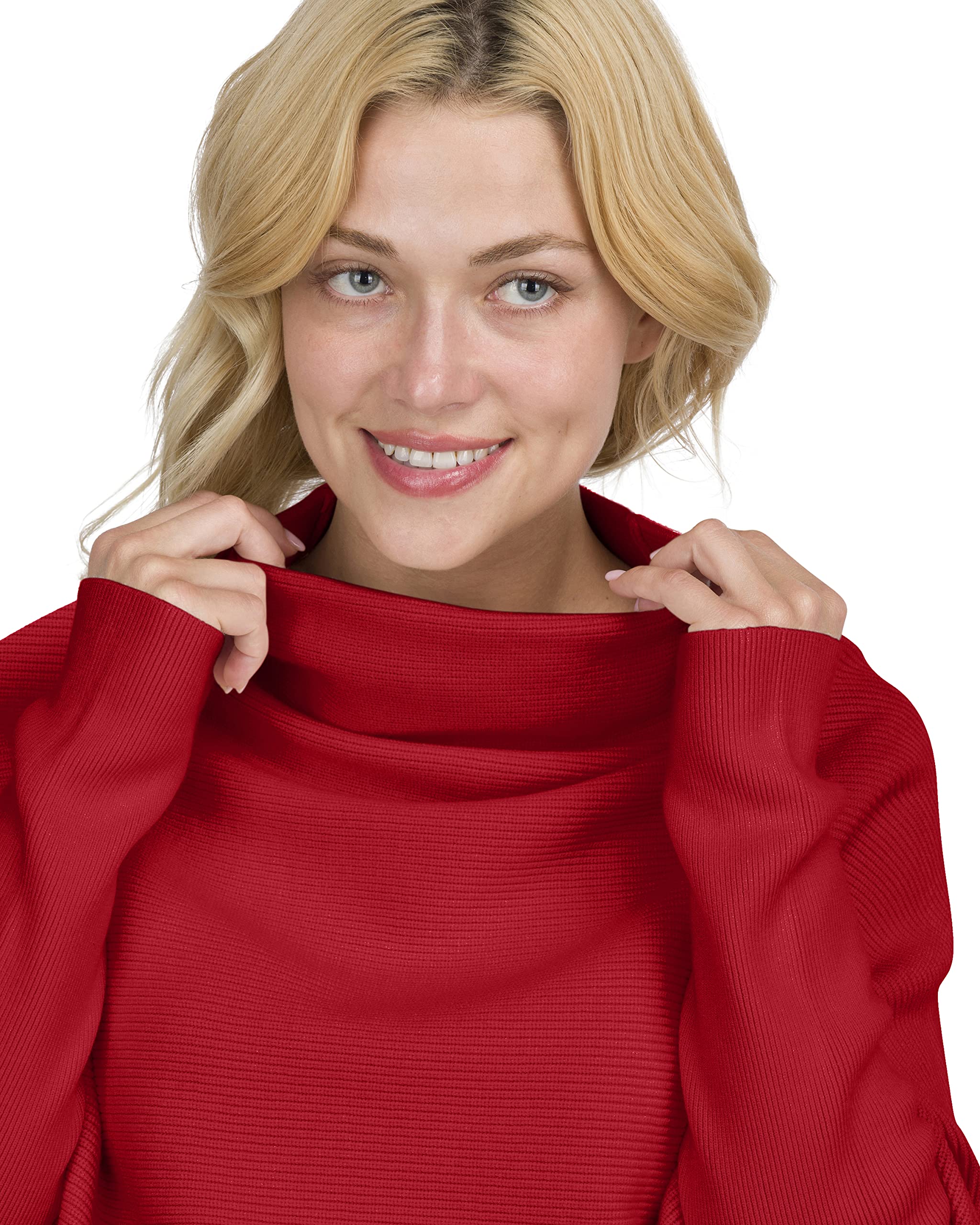 Eliana Funnel Neck Dolman Maternity Sweater - Soft Stretch Oversized Pregnancy Top for Comfort & Style - Perfect for Work, Casual Wear & Baby Showers