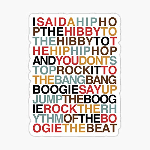 Rapper's Delight - Sugarhill Gang Vinyl Decal Sticker - Premium Quality Car, Laptop, Wall, Truck Stickers - Perfect for Music Lovers, Hip Hop Fans, and Vehicle Decoration