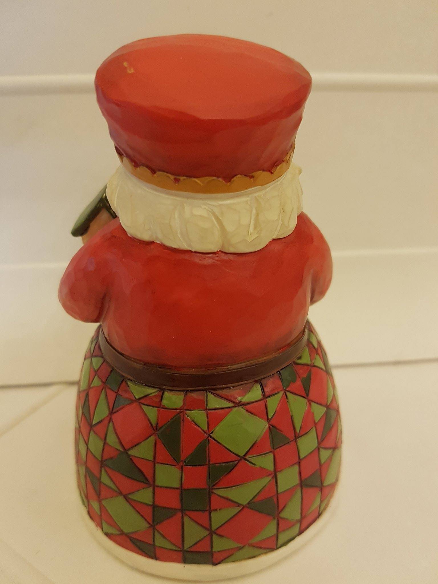 Jim Shore COZY CHRISTMAS Santa with Blue Bird - Handcrafted Stone Resin Figurine 4022913 | Christmas Home Decor, Holiday Gift, Festive Table Centerpiece