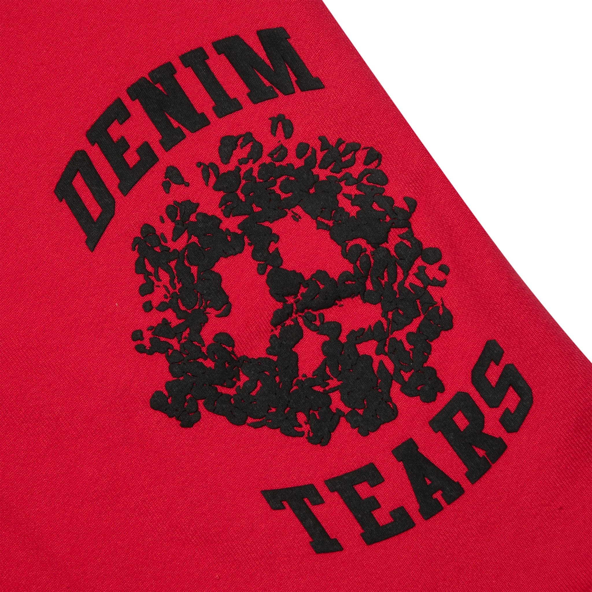Denim Tears Denim University Red Sweat Shorts - Men's Casual Athletic Shorts for Gym, Running & Summer Outfits