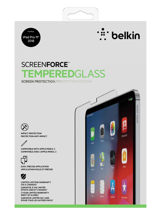 Belkin Screen Protector for iPad Pro 11 & iPad Air 4th Gen - Anti-Glare, Scratch-Resistant, HD Clear - Perfect for Work, Study & Entertainment