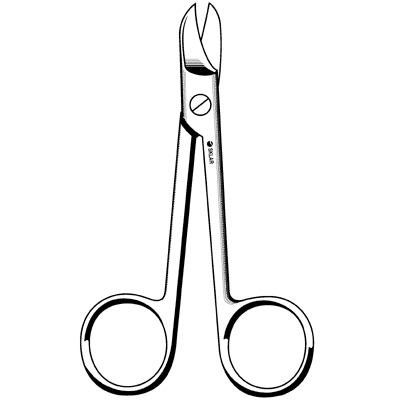 Professional Crown Scissors - 44mm Straight & Serrated Blades for Hair Cutting, Styling & Grooming | 110mm Length | Perfect for Salons, Barbers & Home Use