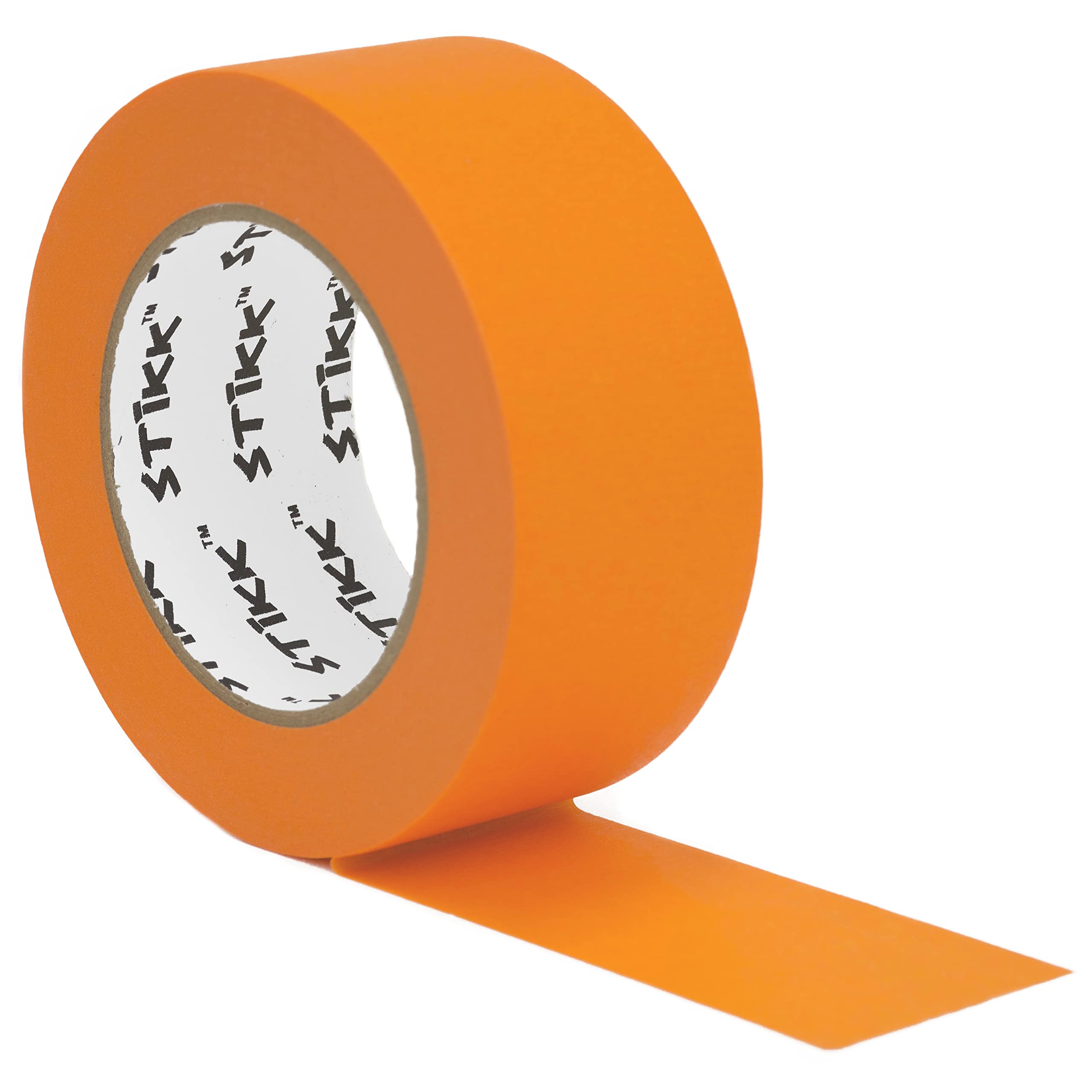 STIKK Orange Painter's Tape - 2 Inch x 60 Yards - Residue-Free Masking Tape for Painting Walls, Edges, Trim & Ceilings - DIY Home Improvement & Professional Projects - Perfect for Clean Lines & Sharp Paint Edges