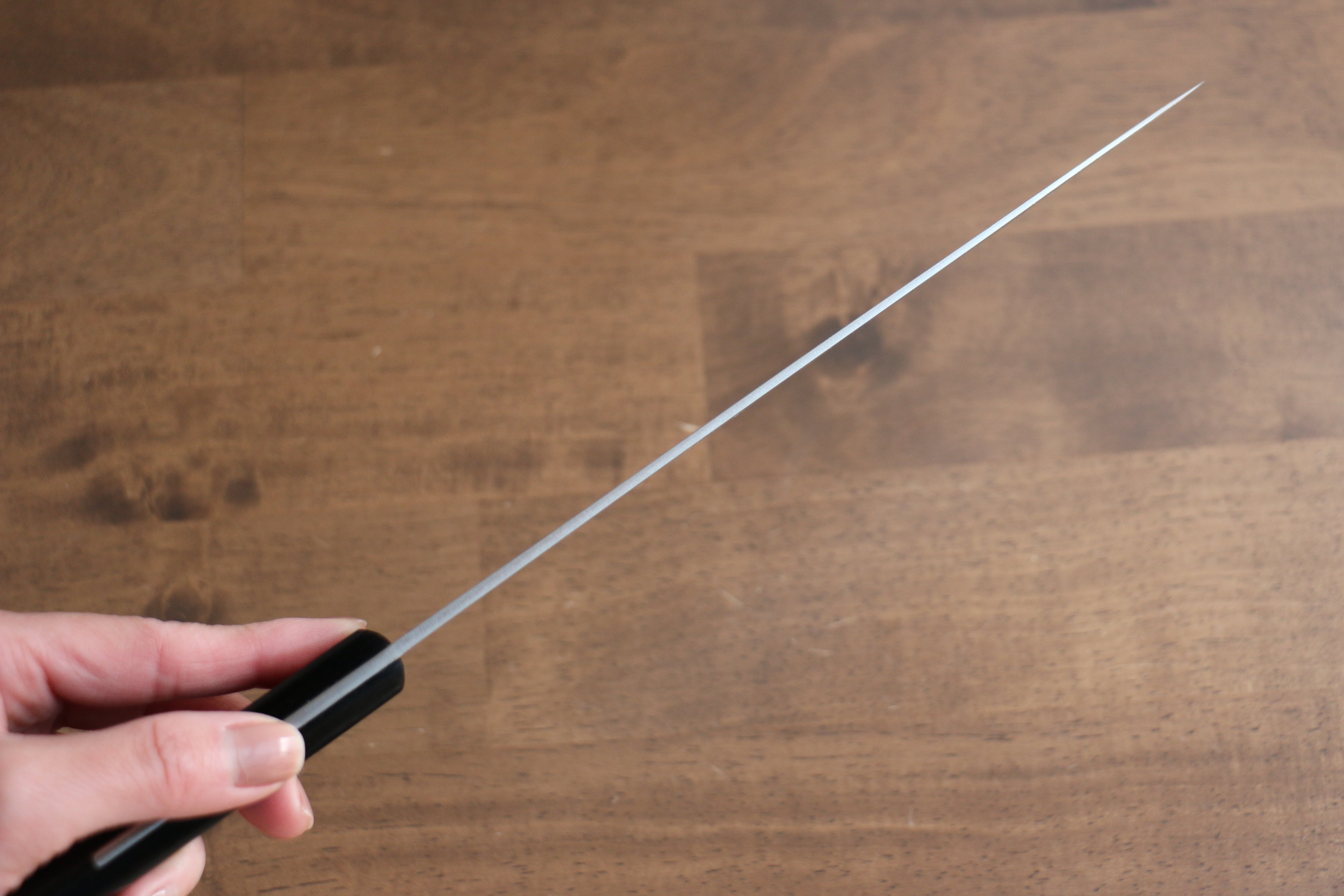 Premium Nao Yamamoto VG10 Damascus Gyuto 210mm Japanese Chef Knife with Black Pakkawood Handle - Perfect for Sushi, Meat Slicing & Professional Kitchen Use