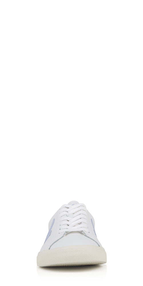 Esplar White Leather Sneakers for Women - Classic Comfortable Casual Shoes for Walking, Work & Everyday Wear