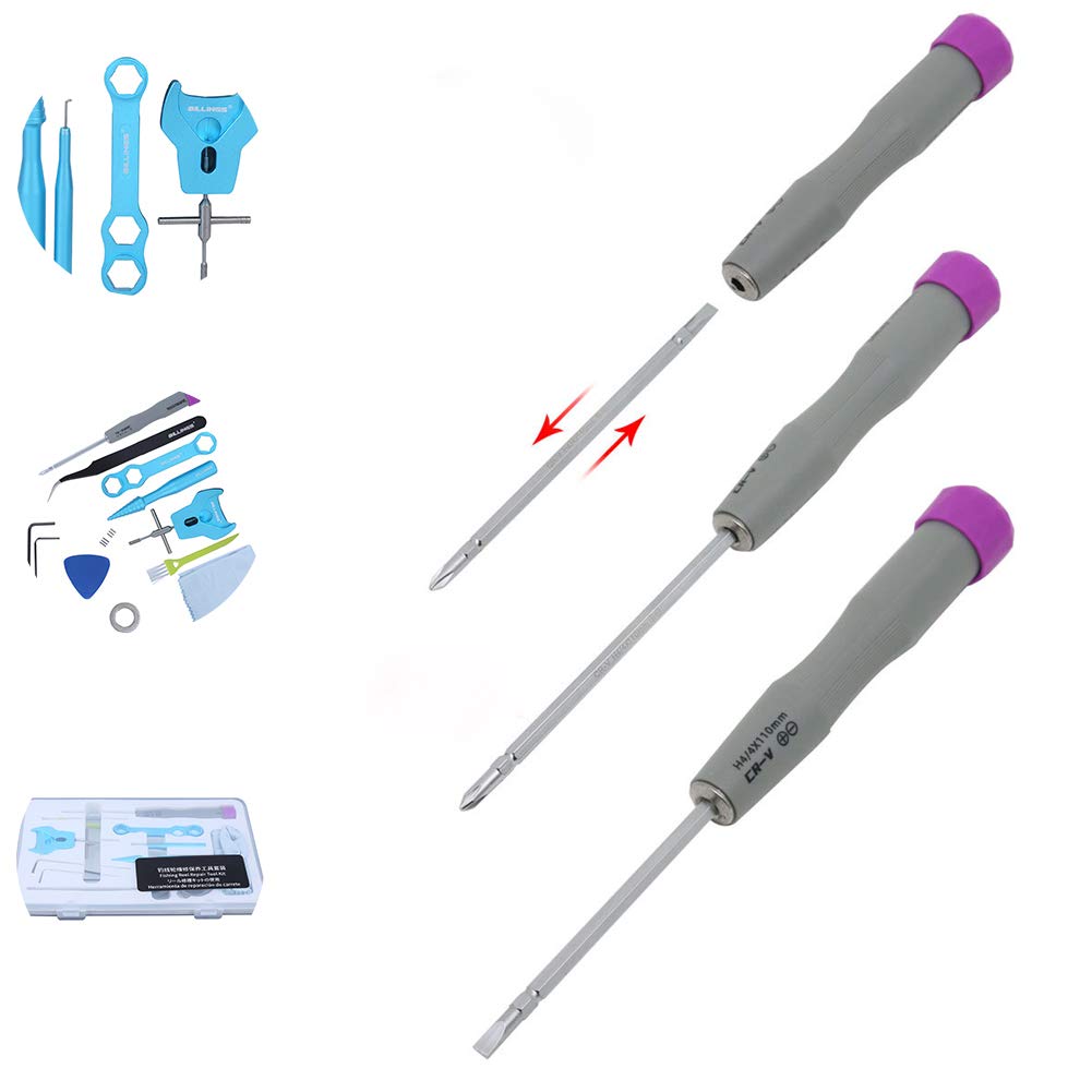 VGEBY Fishing Reel Repair Tool Kit - Line Maintenance & Conversion Remover Set for Saltwater & Freshwater Fishing Gear (Perfect for DIY Fishing Equipment Repair at Home or On-the-Go)
