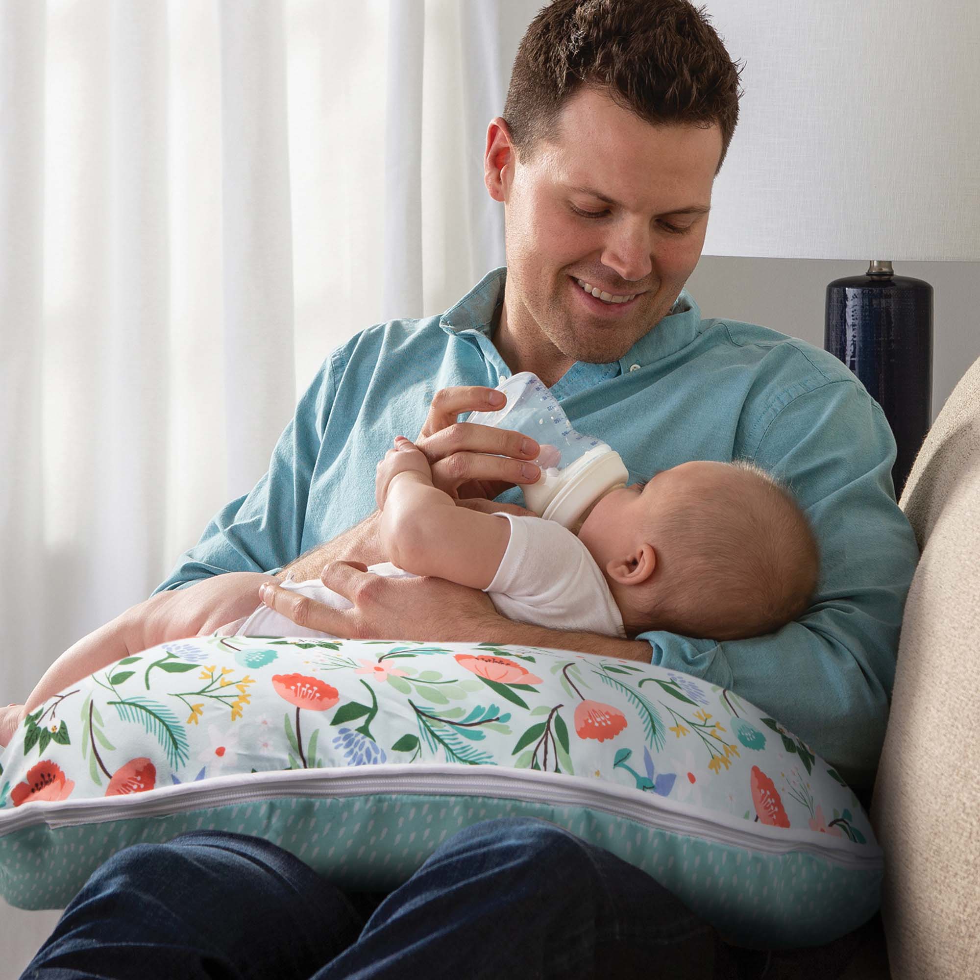 Boppy Premium Original Nursing Pillow Cover - Soft & Breathable Baby Support for Breastfeeding, Bottle Feeding & Tummy Time - Machine Washable & Hypoallergenic (Perfect for New Moms & Infants)